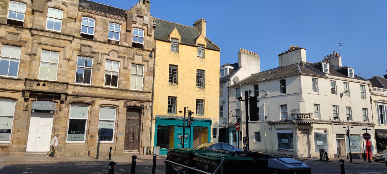 Historic buildings in Ayr town centre